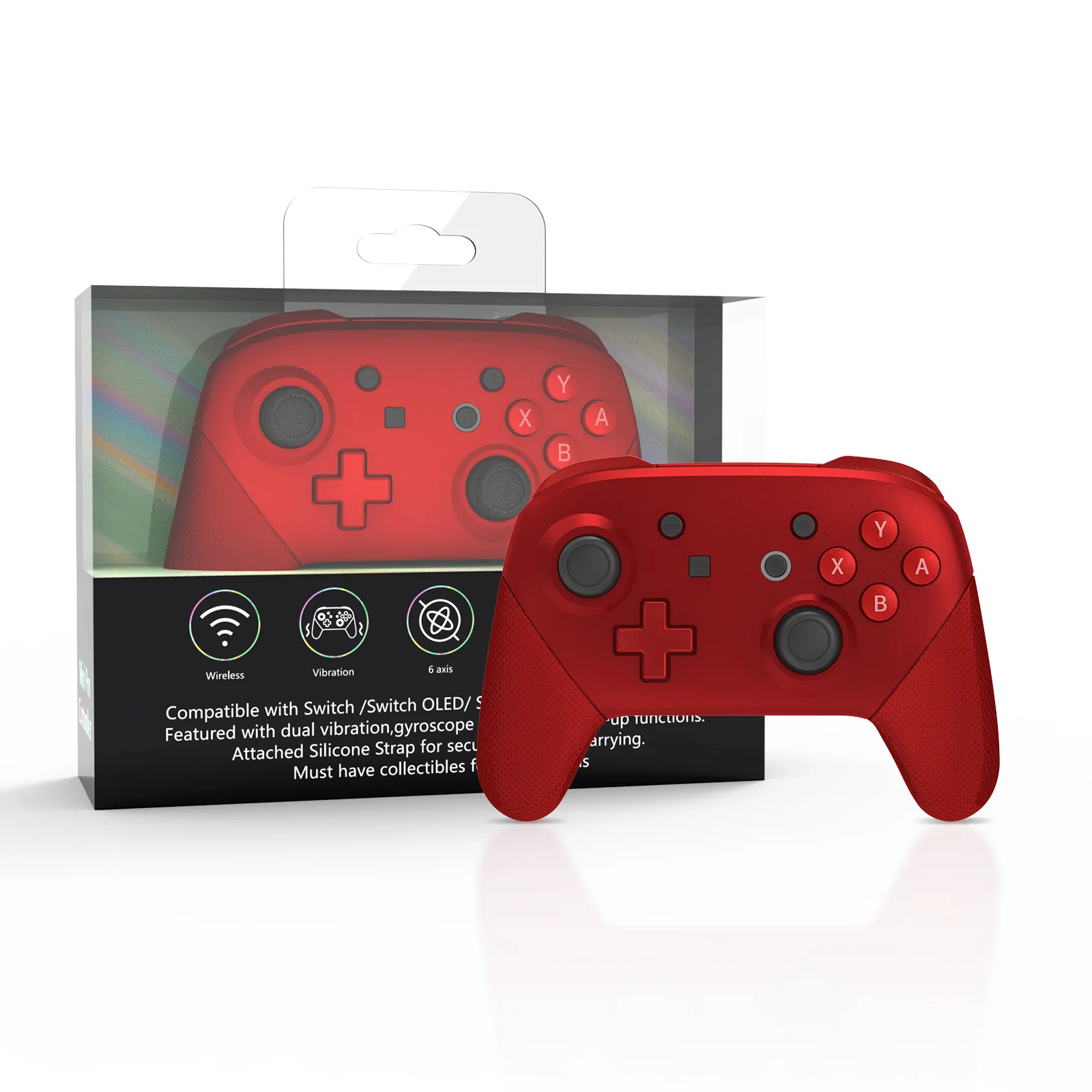 Imagem -03 - Oled Gamepad sem Fio para Switch Pro Controlador de Jogo com Função Programável Turbo Nfc Jys-ns237