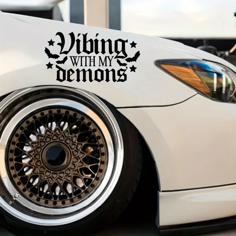 جميل فيبينا مع بلدي Oemons ملصقات للسيارات الشارات الفينيل الشارات الأزياء الإبداعية سيارة كامل الجسم رئيس ملصقات التصميم