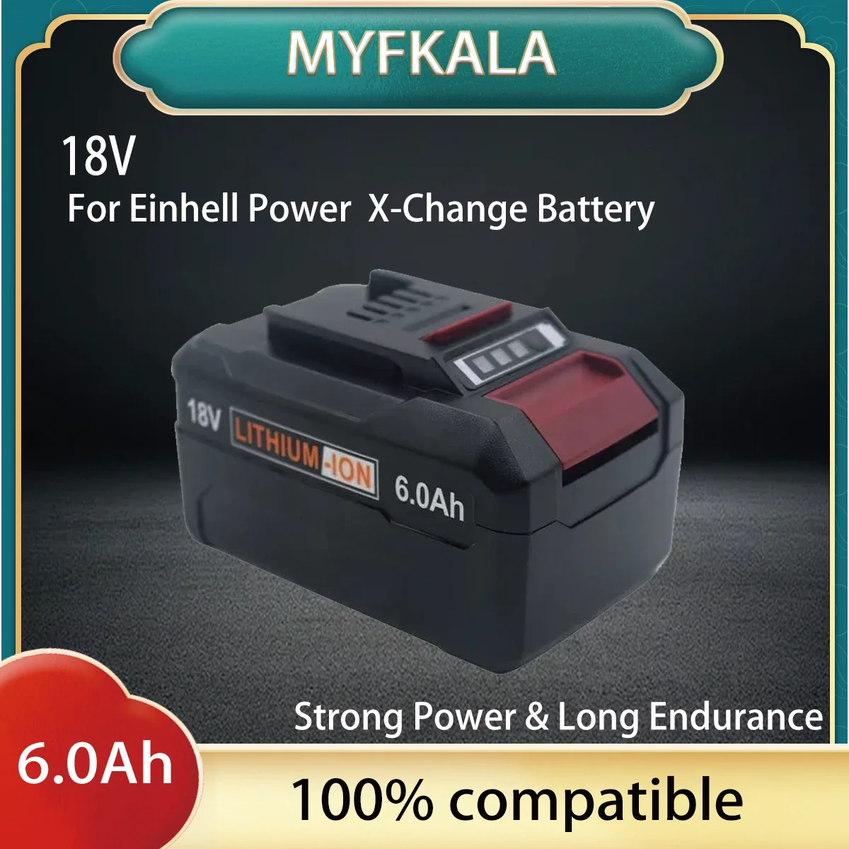 

New replacement battery 6000mAh EIN18C2 lithium-ion battery, suitable for EINWELL 18V X-change PX-BAT4 battery 4511396 power