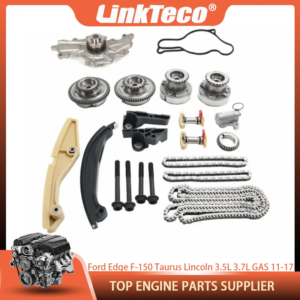 

Timing Chain Kit Cam Phaser VVT Gears Water Pump For Ford Edge Mustang F-150 Taurus Lincoln Taurus 3.5L 3.7L GAS V6 DOHC 11-19