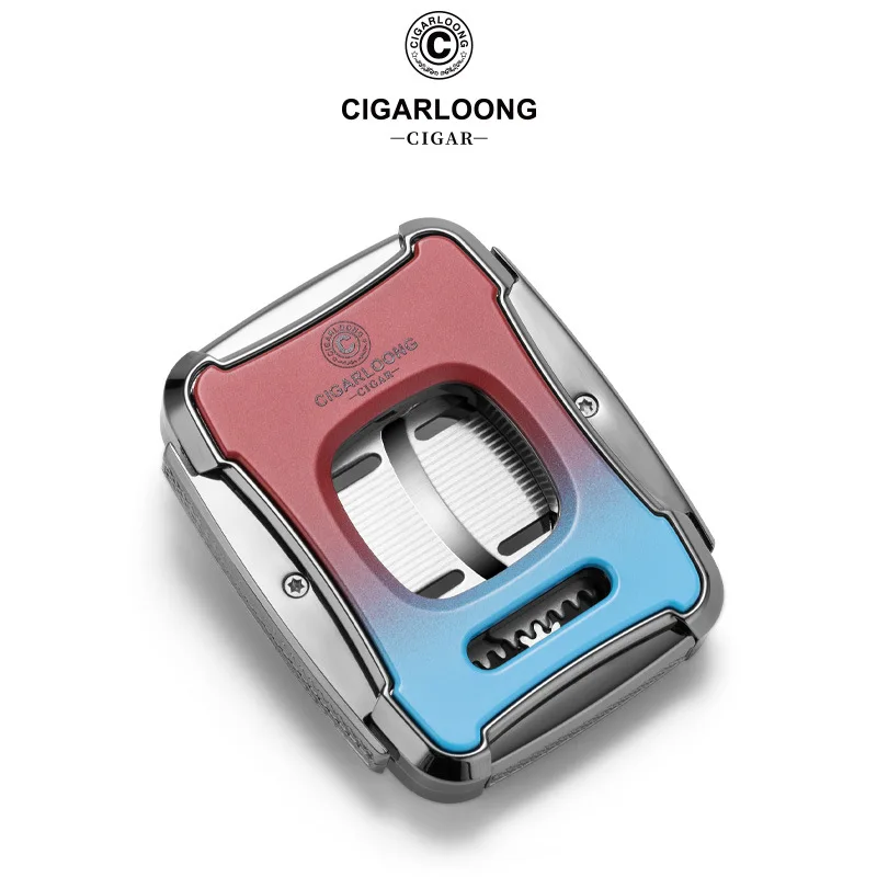 

Ножницы для сигар, портативные, несколько цветов, резак для сигар, острый гравировальный узор, лезвие для сигар из нержавеющей стали, дырокол, гильотина для сигар