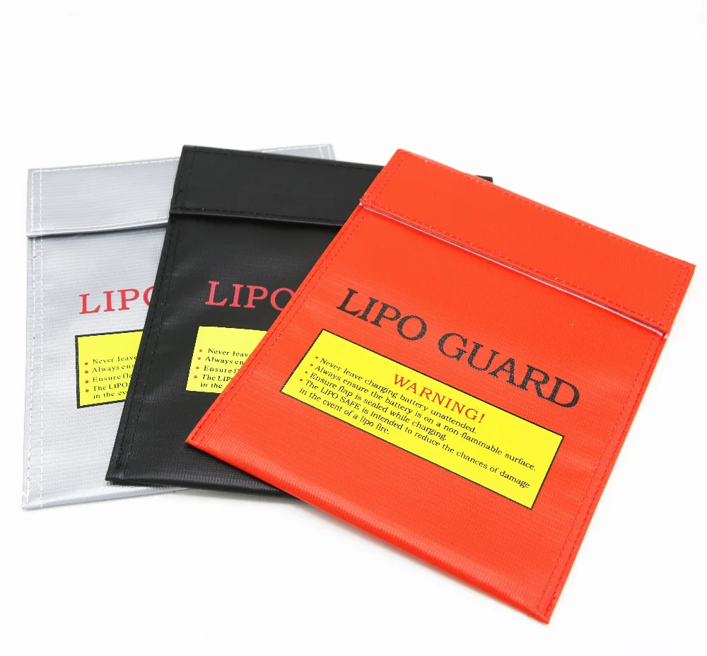 High Quality RC LiPo Battery Safety Bag Fireproof Waterproof Charge Sack 18x23cm 30x23cm Red Black Silver for Safe Guard - view 3