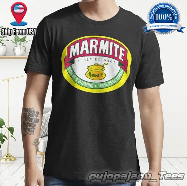 

NEW Marmite Logo Yeast For Cotton American Funny Logo Man's T-Shirt Size S-5XL