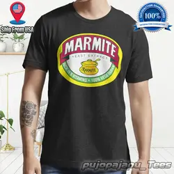 NEW Marmite Logo Yeast For Cotton American Funny Logo Man's T-Shirt Size S-5XL