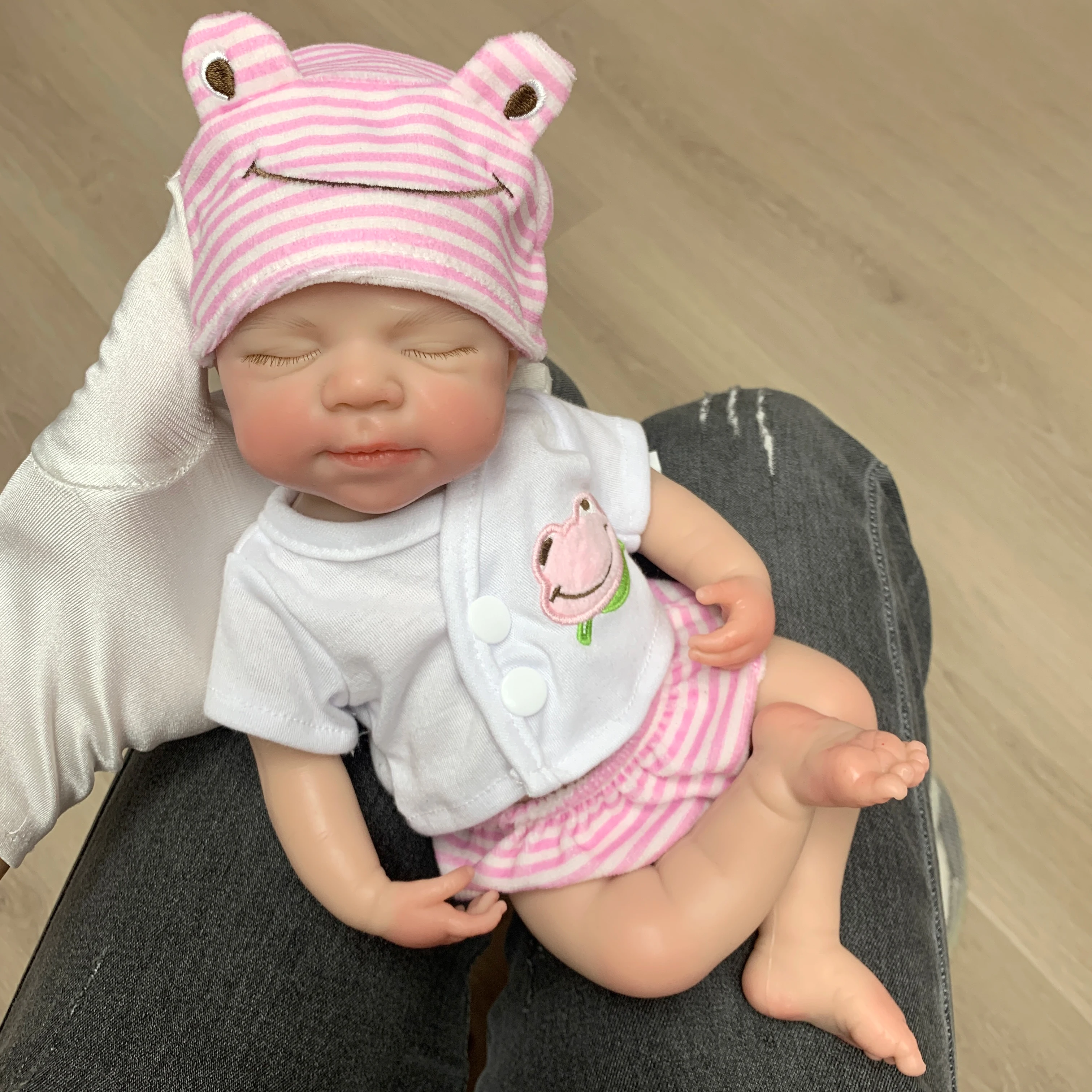 OtardDolls 13Inch Open Mouth Pascale Washable Lifelike Painted Reborn Silicone Doll Toys, Ideal Gifts reborn de silicone