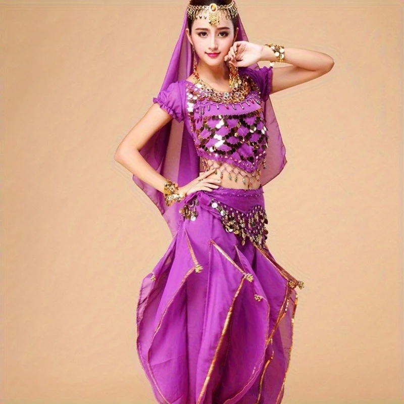 ハロウィンパフォーマンスベリーダンスセット新しいインドダンス衣装パフォーマンス衣装ステージ衣装