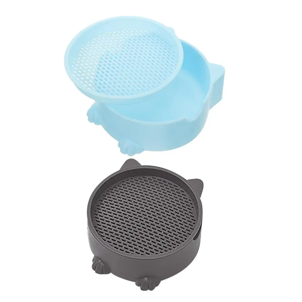 

2 Pcs Cat Litter Box Planter Pot Pet Hydroponic Grass Kit Plastic Growing Soilless Planting Pots Tray