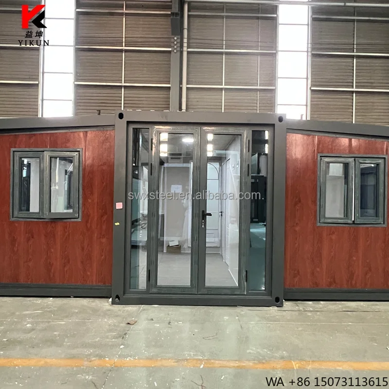 Double Wing Container House Prefabricated Container House Mobile Home Modular Office Building