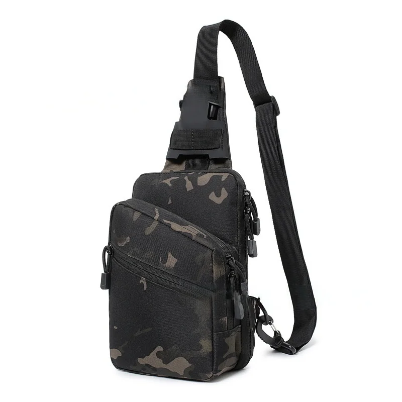 Men's chest bag, fashionable commuting business, simple shoulder bag, tactical crossbody bag, hidden carrying