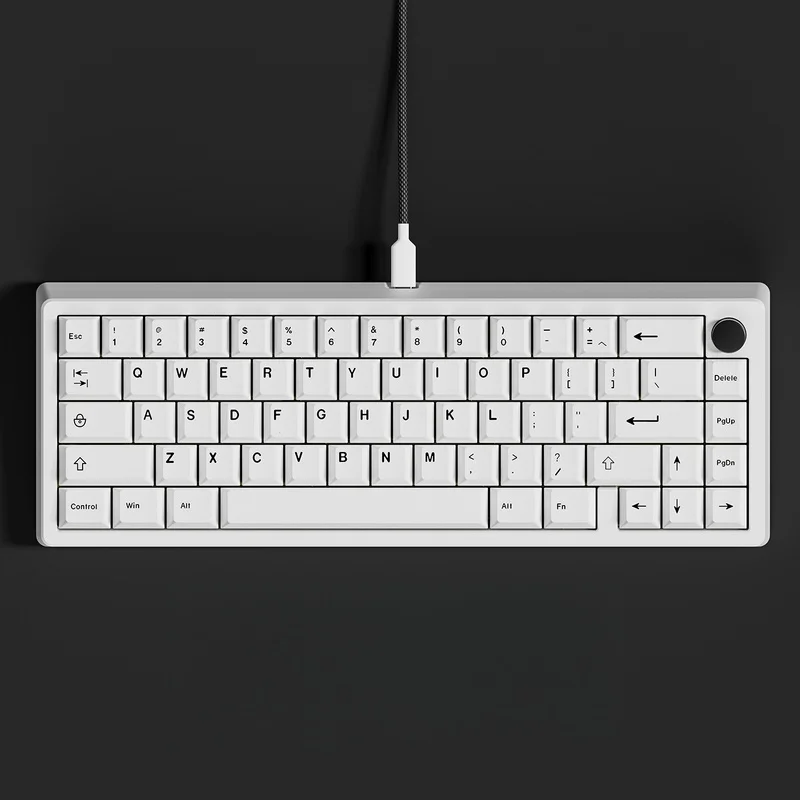 Minimalist White Japanese English Atk Keycap 125 Key Pbt Factory High Heat Sublimation Woting Mechanical Keyboard Keycap