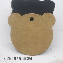 stock bear shape tags Wedding Brown Kraft Paper Tags DIY Craft Bonbonniere Favor Gift Tags 100pcs\lot