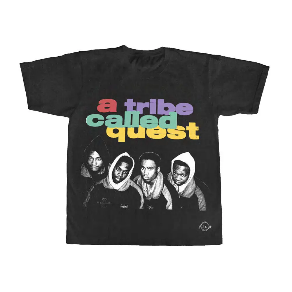 Men'S Tribe Called Quest Group Shot Slim Fit T Shirt Large Black