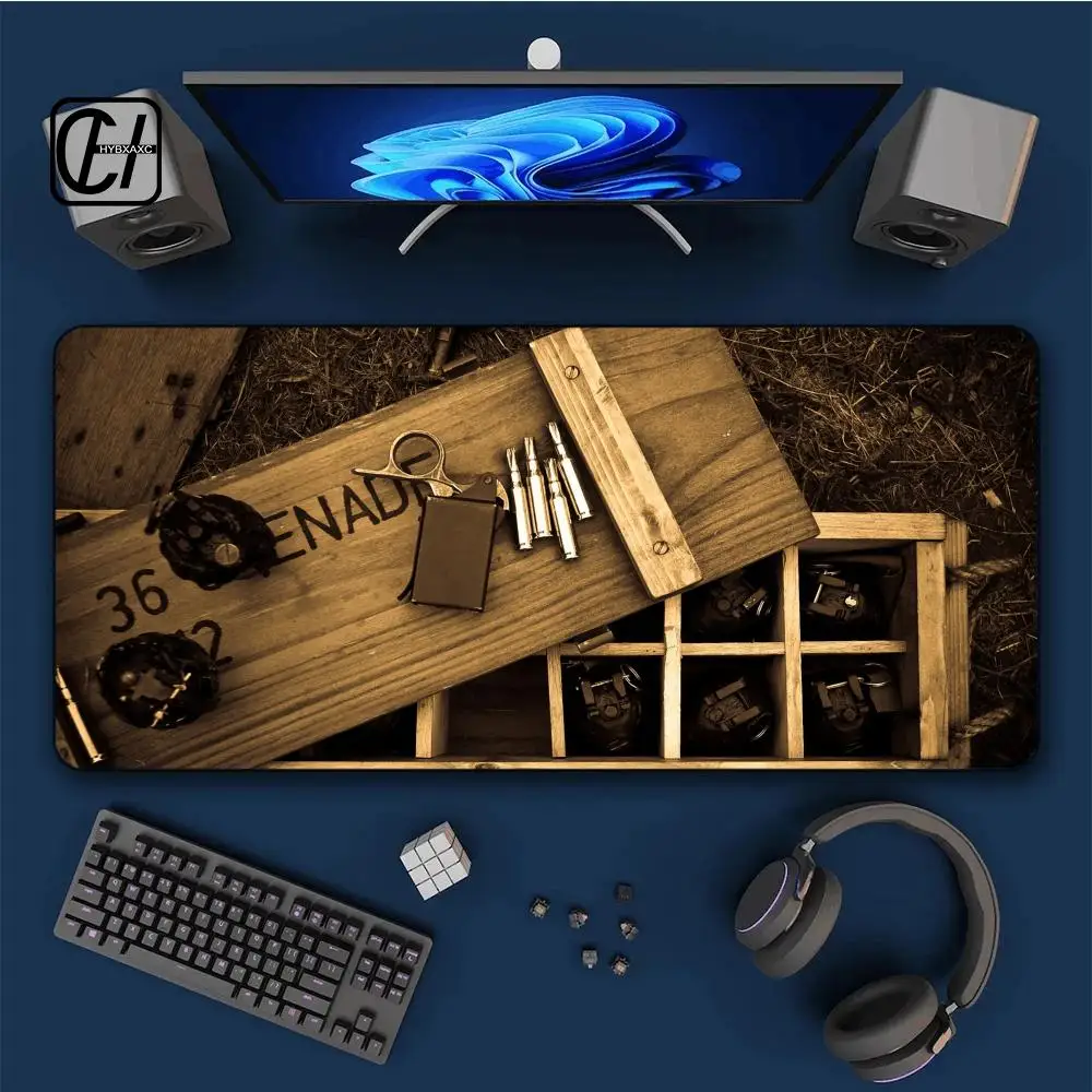 

Ammunition box Mouse Pad Office Large Desk Mat Computer Laptop Keyboard Pads Gaming Mousepad Non-Slip Cushion 900X400 XAXC