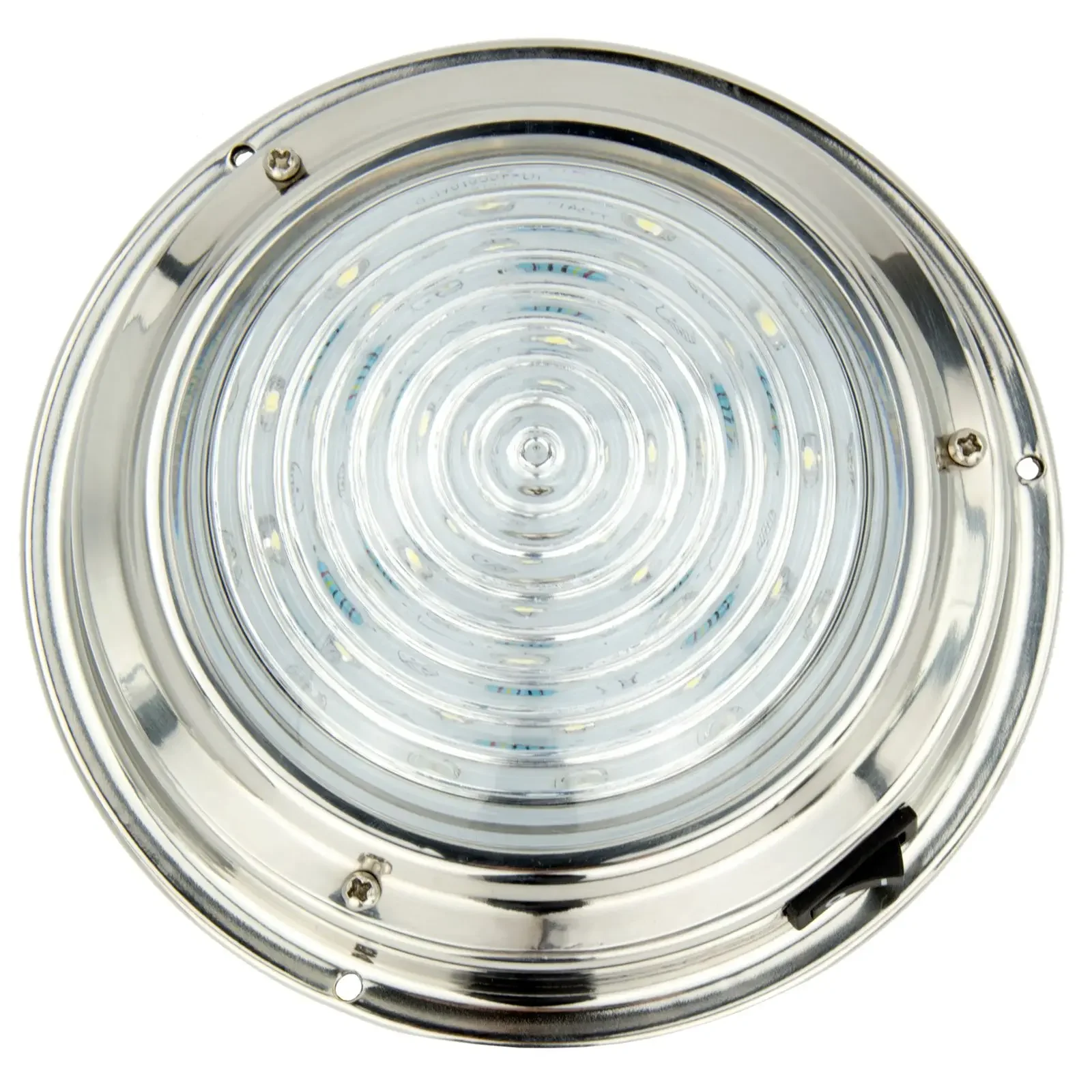 12V Stainless Steel LED Dome Light Boat Marine RV Cabin Ceiling Lamp 5.5