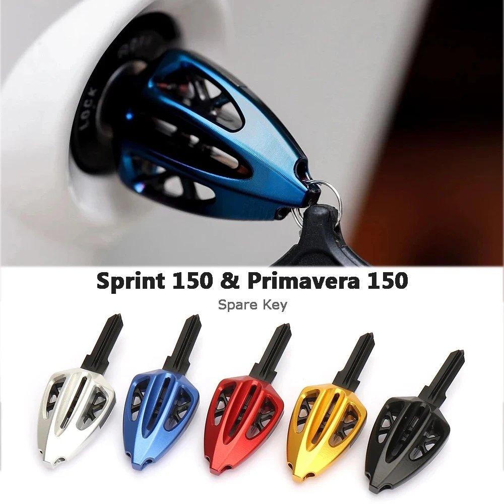 

For Vespa Sprint 150 Primavera 150 Spare Key Chip Key 5 Colors Motorcycle SPRINT PRIMAVERA 150 Accessories ﻿