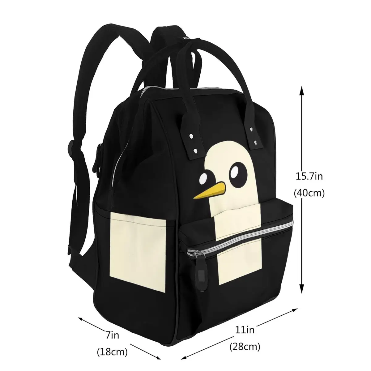 Gunter - Penguin Student Backpack School Bag Hiking Travel Daypack for Men Women Bookbag Shoulder Bags