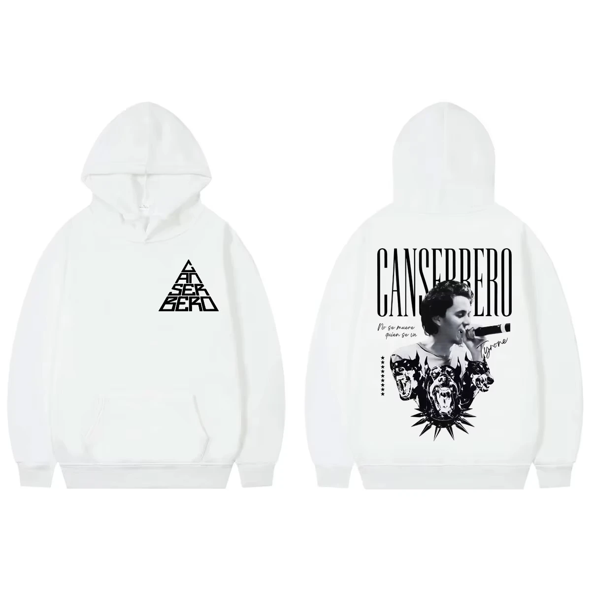 2026 Rapper Canserbero Album Tour Graphic Hoodies Fashion Hip Hop Vintage Hooded Sweatshirts Men's Women's Casual  Pullovers