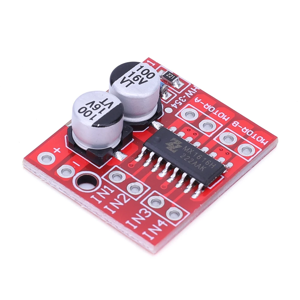 L298N DC Stepper Motor Board Dual H Bridge Mini Stepping Motor Drive Board Two Channel Reversing PWM Speed Electronic Components