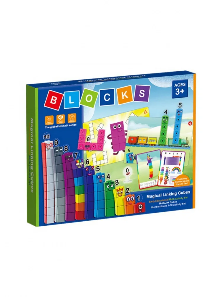TPE Magic Cube Puzzle Early Education Toys Children's Creative Handmade Digital Blocks Educational Toys for Kids