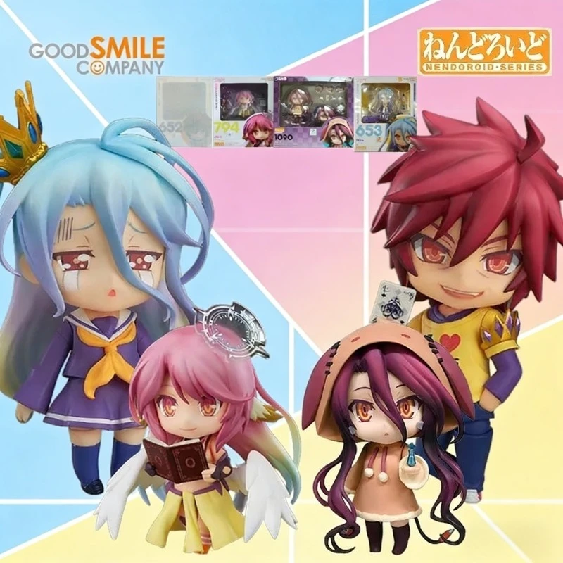 

GSC Original Nendoroid NO GAME NO LIFE ZERO Shiro & Sora Anime Collectible Movable Action Figure Model Toys Gifts for Boys