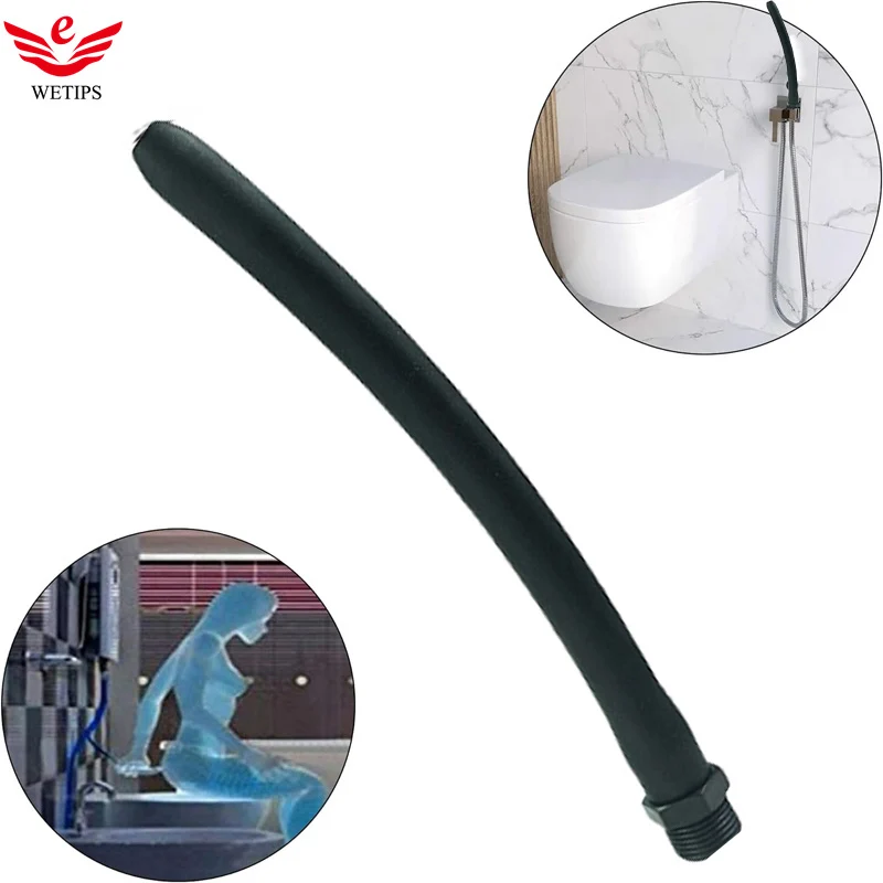 Wetips flexível silicone enema mangueira de chuveiro laado ânus limpador anal douche enema douching girassóis douchette analduscha bidé