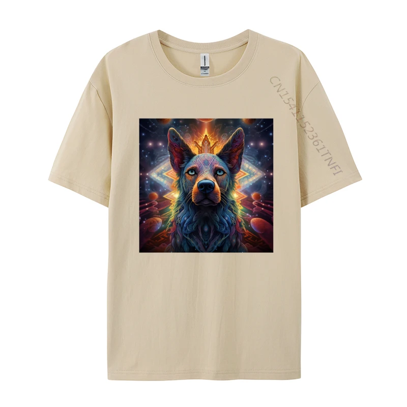 Dog Spirit T-shirt Ainme Cotton Printed T-shirt Soft Comfortable T-shirt Free Shippping Items Lowest Prices