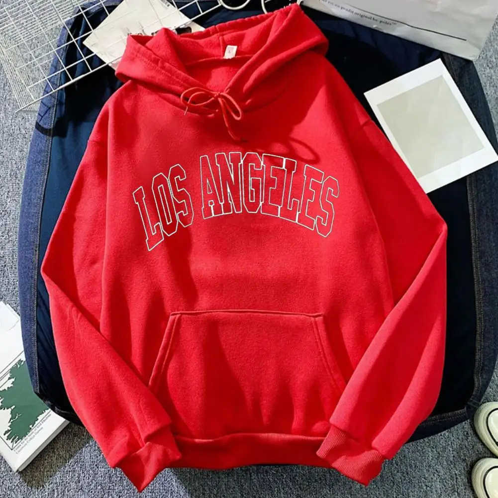 Women Hoodie Young Letter Print Hooded Sweatshirts Drawstring Loose Pullover Spring Hoodie Oversized Big Pocket Girl Hoodies