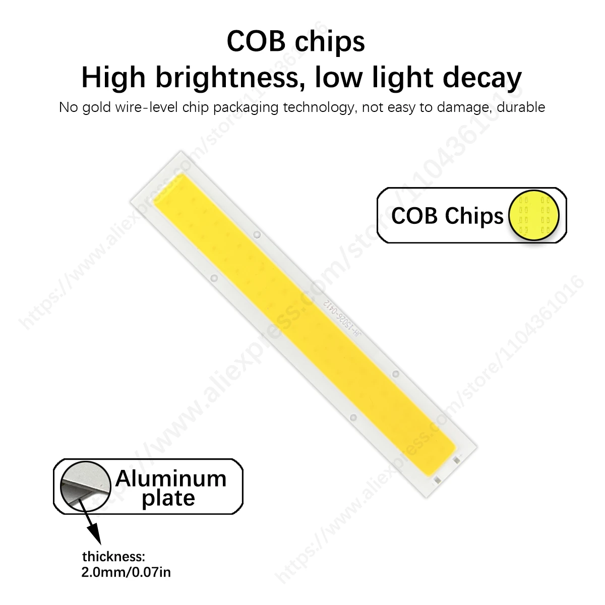 COB 전구 LED 칩, DC 12V COB 전구, 10W 모든 크기의 COB 모듈, DIY용 따뜻한 차가운 화이트 컬러 LED 램프