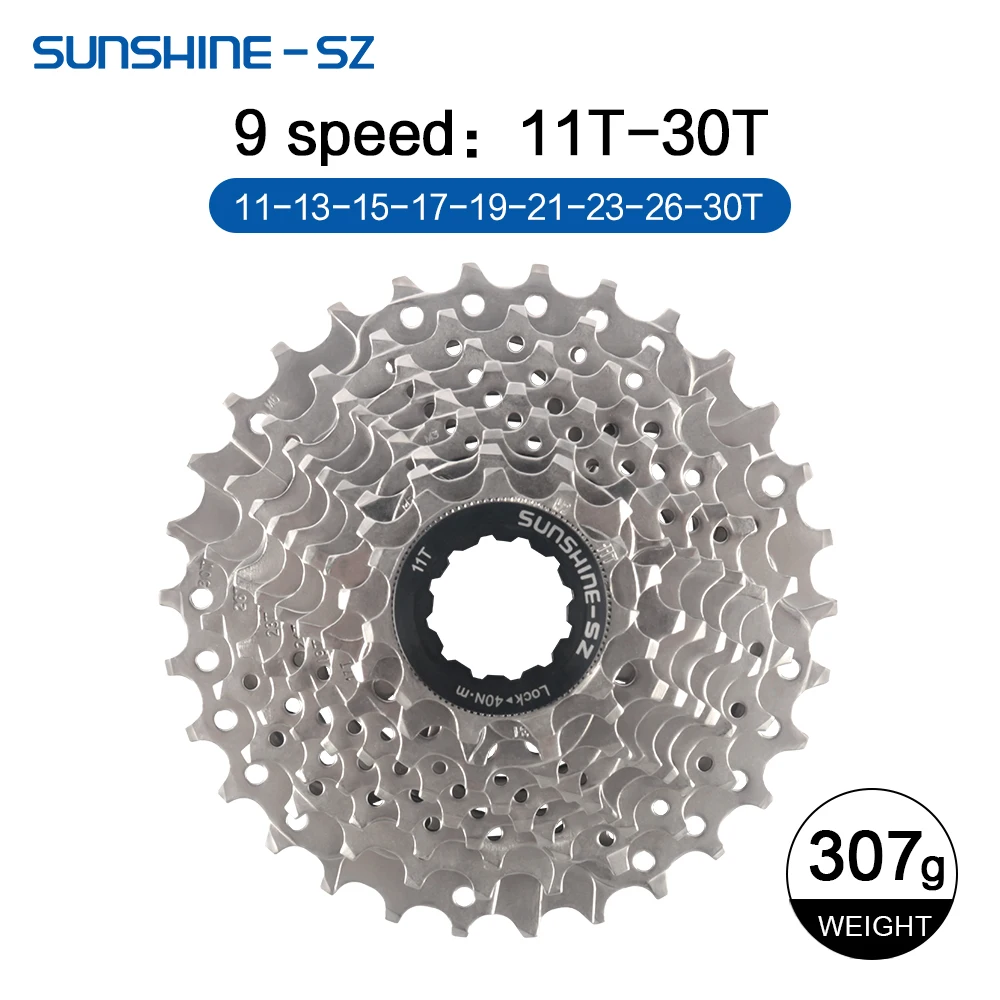 Sunshine Road Bike Cassette 8 9 10 11 12 Speed Bicycle Sprocket 25T 28T 30T 32T 34T 36T 11V K7 Speed Bike Ratchet Cycling Parts image 3
