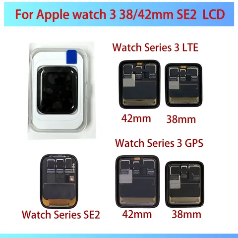 AMOLED For Apple Watch Series 3 38/42mm Lcd Touch Screen Display Digitizer  pantalla Replacement for iWatch ES2 40/42mm Assembly