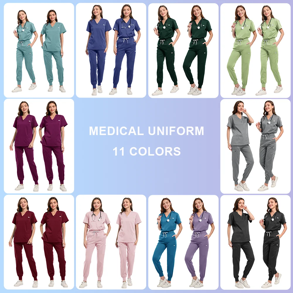 Verpleging Scrubs Set Anti-Rimpel Medische Chirurgische Toga Groothandel Ziekenhuis Scrub Top Arts Verpleegkundige Speciale Scrub Uniform Mannen Vrouwen
