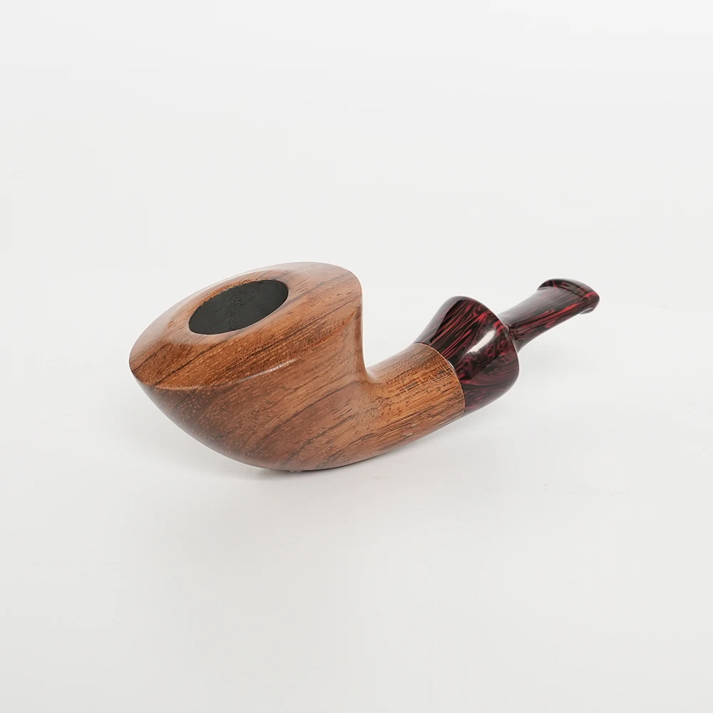 MUXIANG imported rosewood tobacco pipe, small portable warm snuff pipe, Father\'s Day gift, colorful pipe tip, sandalwood pipe