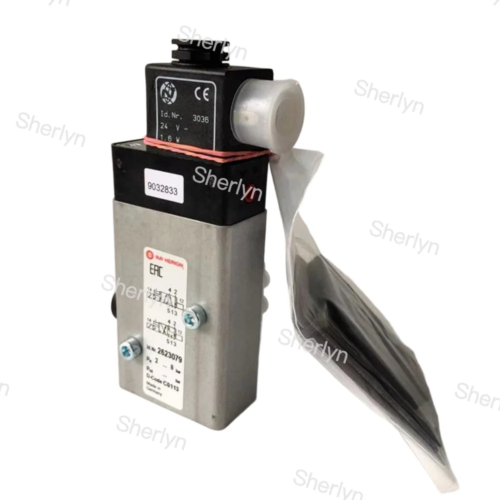 

2623079 Электромагнитный клапан с пилотным управлением Norgren, двухпозиционный пятиходовой направляющий клапан