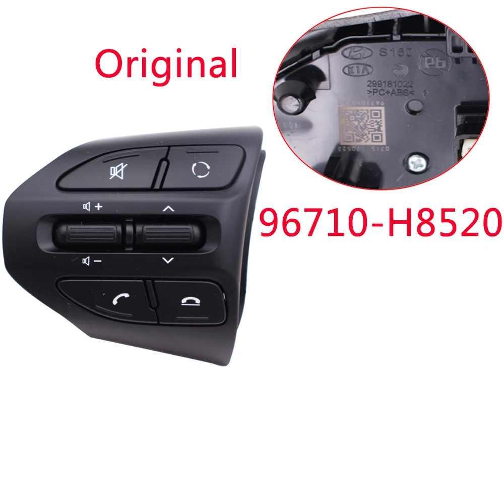 For Rio 4 X-line 2018 2019 for morning 2018 steering wheel switch button left multimedia volume adjustment switch Bluetooth phon