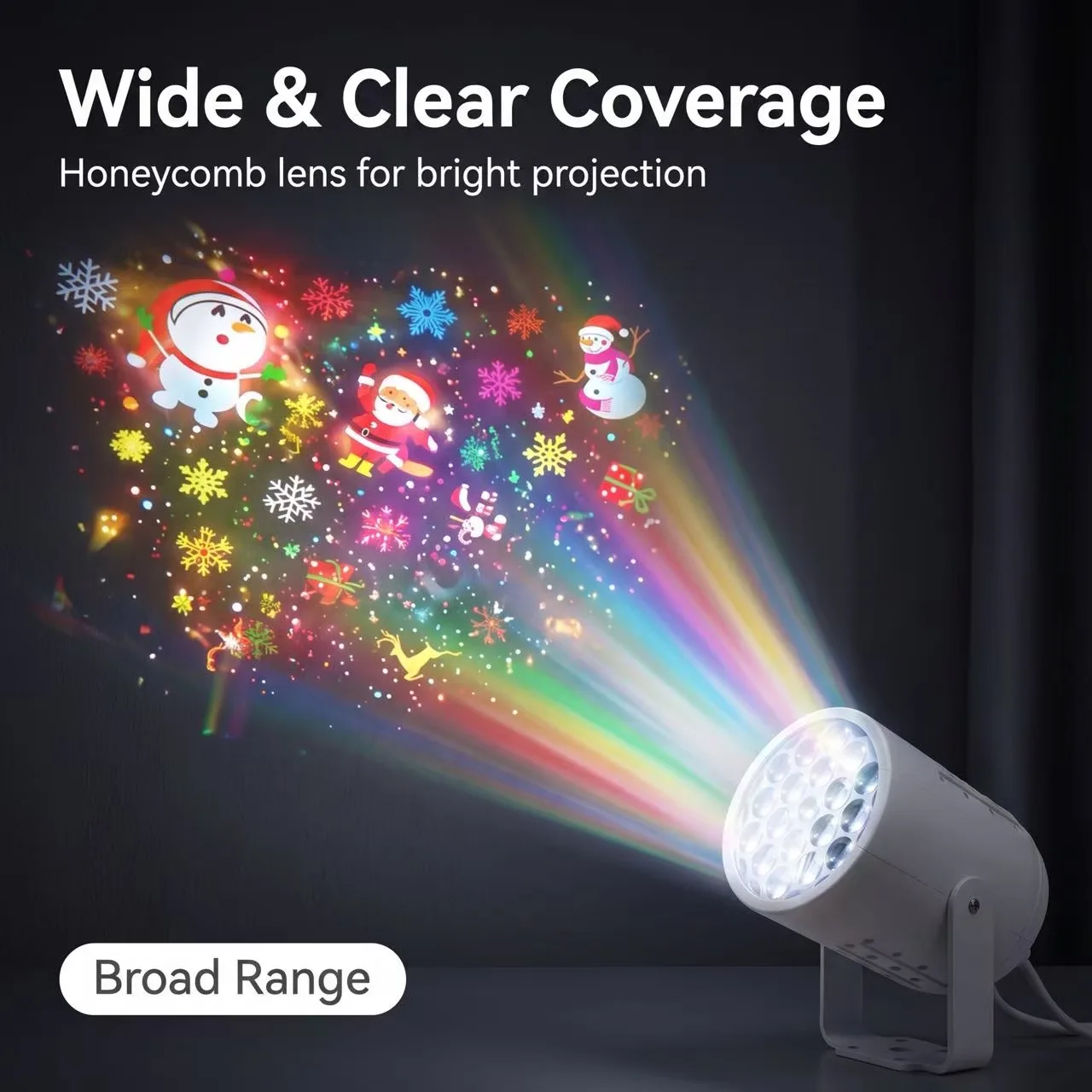Halloween Snowflake Christmas Night Projector Light,Multi Patterns Waterproof Rotating USB LED Stage Lights Christmas Decoration