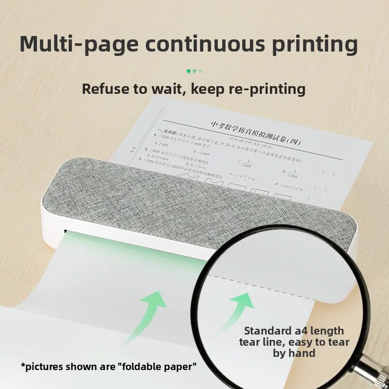 1-200pcs A4 thermal paper thermal printing paper 210x297mm, suitable for A4 mini printers