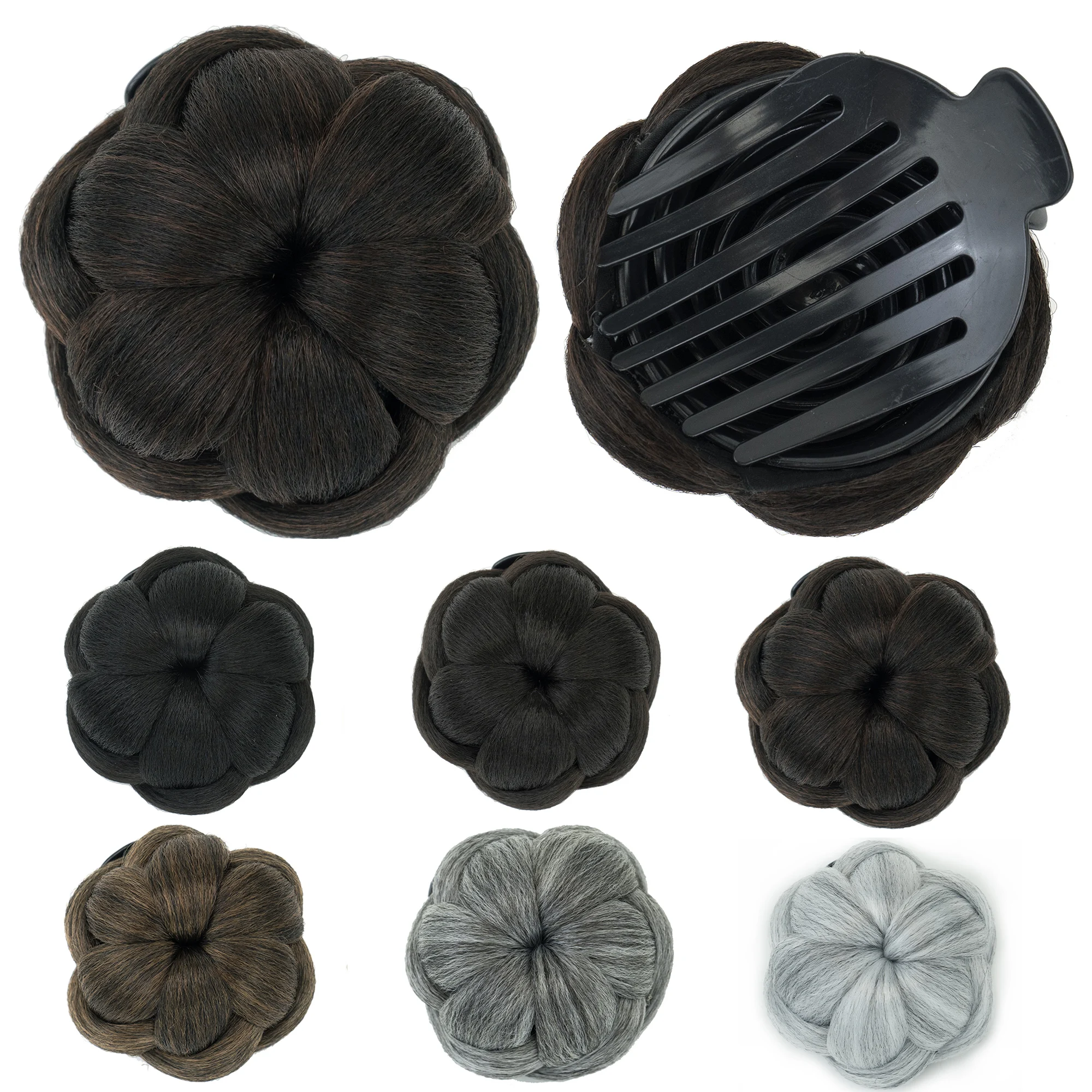 Braided Hair Bun Maker Scrunchie Claw Hairpiece for Easy Chignon Updo Styling with Secure Hold No Slip Comfortable Wear
