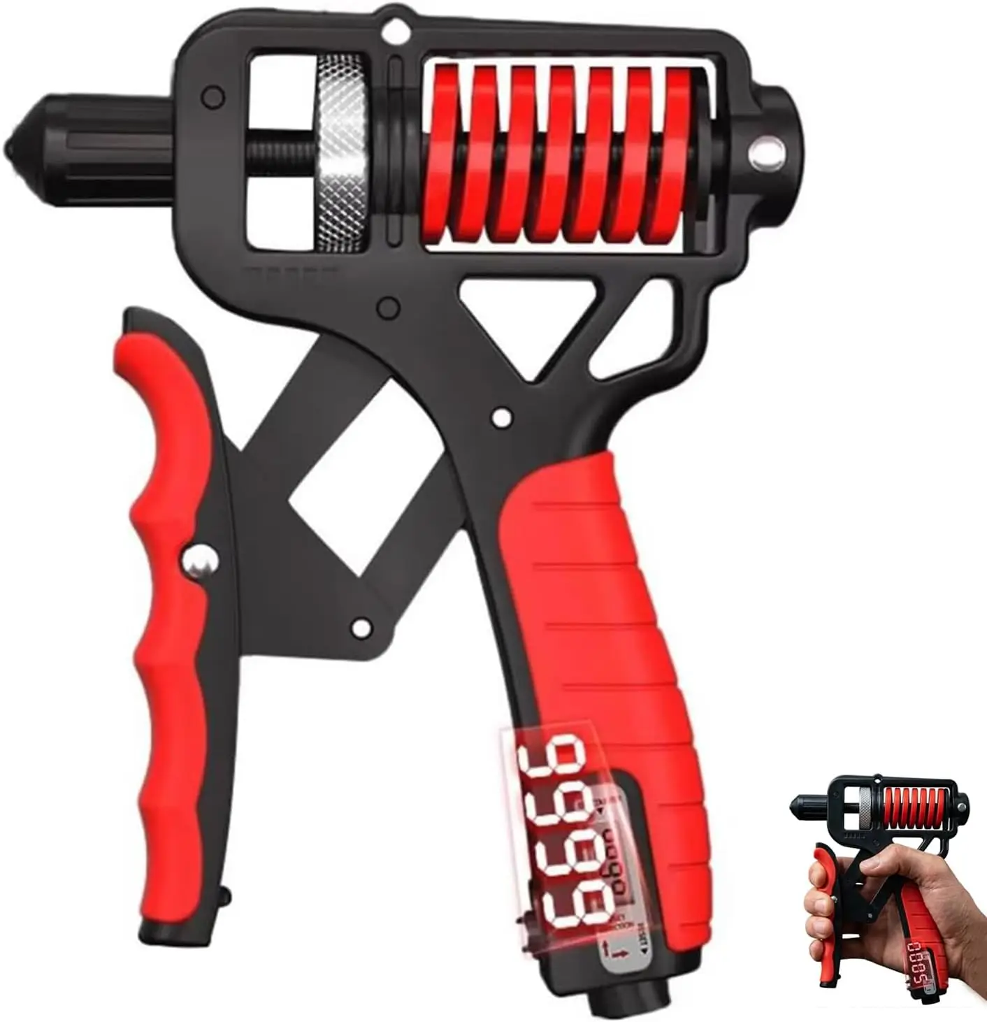 Adjustable 5-165kg Nonslip Hand Grip Strengthener Gripper Electronic Grip Strength Hands Trainer for Stronger Wrists Fingers