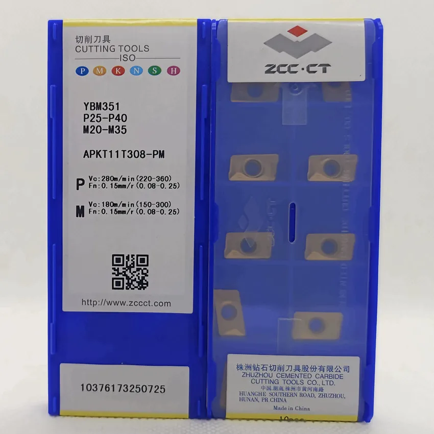 

APKT11T308-PM YBM351/APKT11T304-PM YBM351/APKT11T304-PM YBM251/APKT11T308-PM YBM251 zcc.ct CNC carbide inserts milling tools