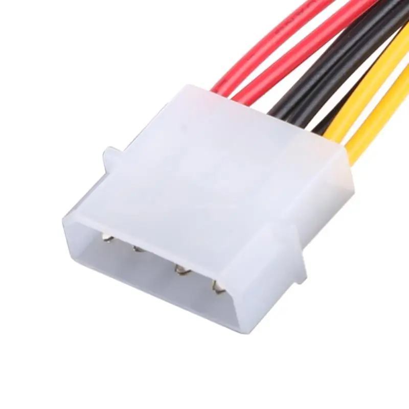 4 Pin IDE Molex To 2 Series Sata 15Pin Power Splitter Extension Cable Connectors Computer Hard Disk Power Cord
