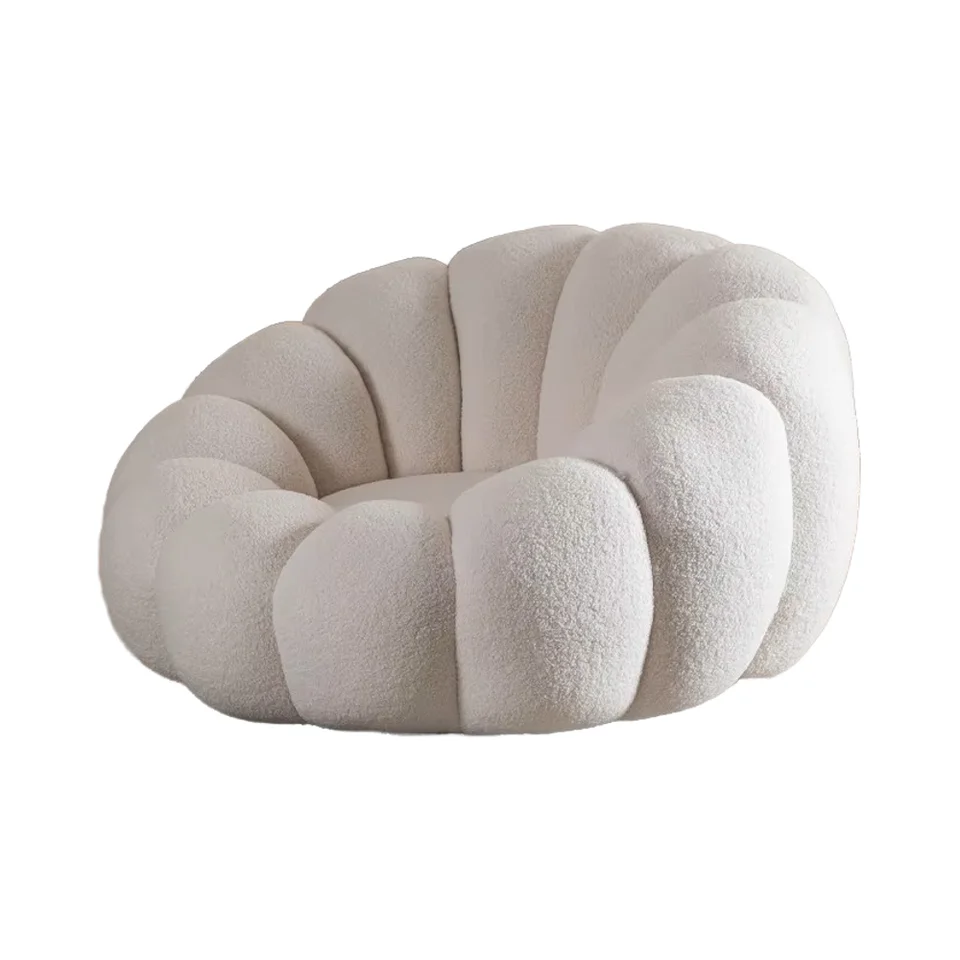 Modern Chaise Lounge Sofa With Plush Cushions And Fabric Upholstery For Living Room Comfort And Relaxation