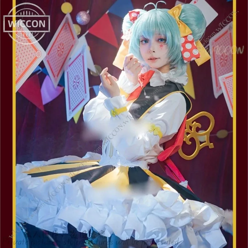 Mikuku Cos disfraz de Halloween proyecto mikku Sekai escenario colorido Anime juego PJSK disfraz de escenario de circo Comic-Con Kawaii Navidad