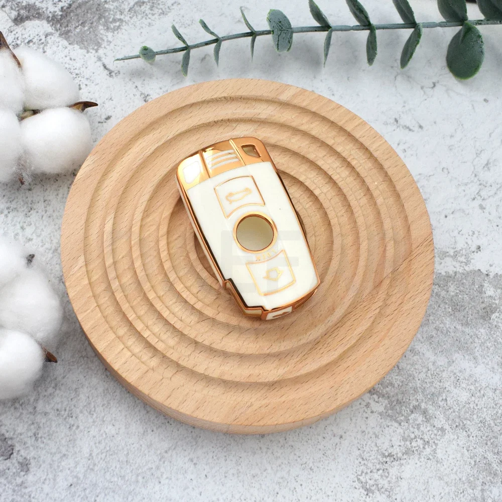 Per BMW E60 E61 E70 E81 E87 E90 E91 E92 X1 X5 X3 1 3 5 6 serie Z4 TPU Car Smart Key Case Cover Fob Protector Shell accessori