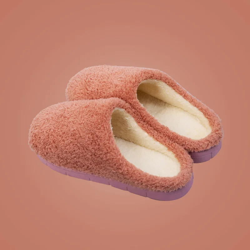 Women Indoor Slippers Warm Plush Lovers Home Slipper Anti Slip Autumn Winter Shoes Woman House Floor Soft Slient Slides