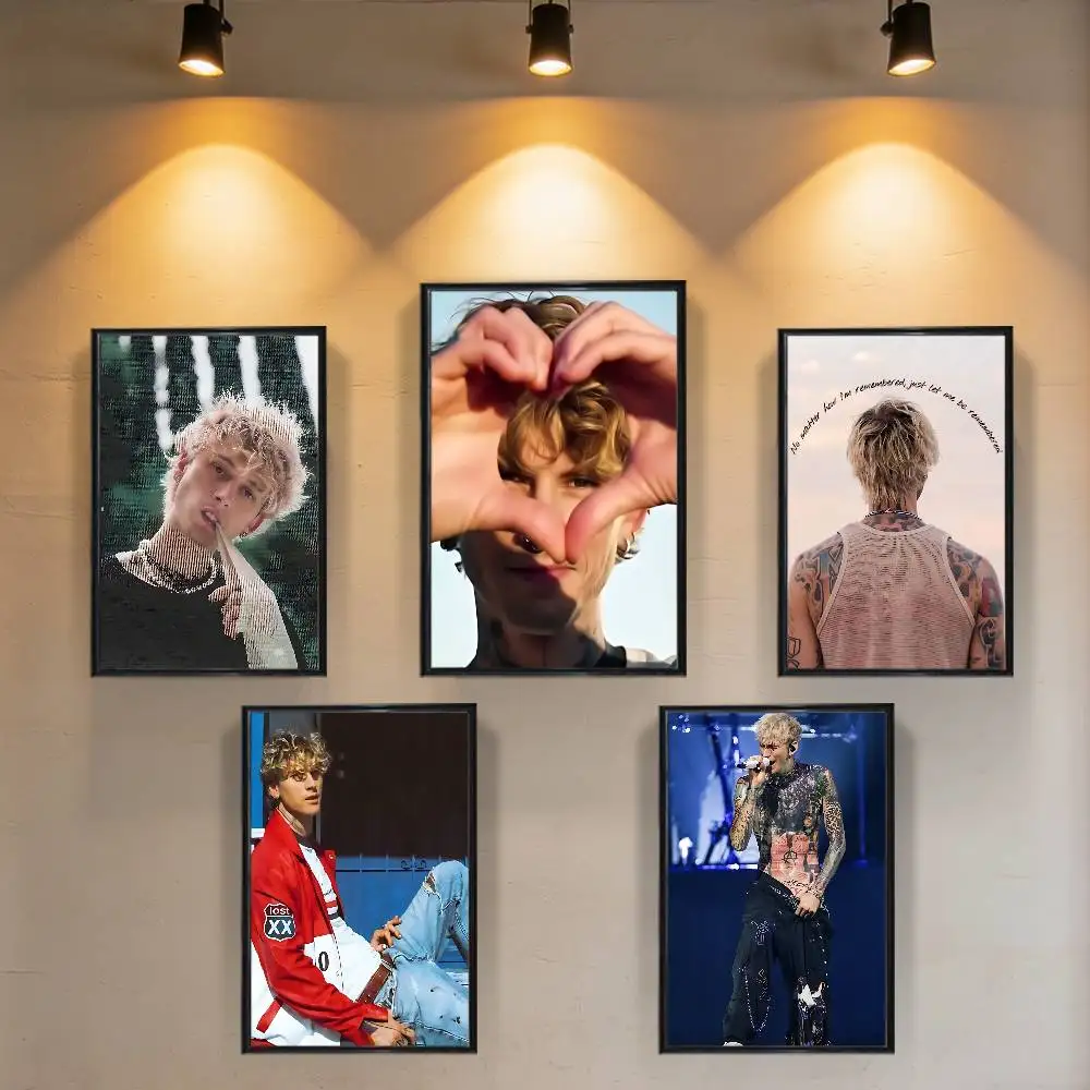 

Times Of My Life Singer MGK High Quality Dorm Living Room Aesthetic Wall Decoration Painting Poster Stickers Gift