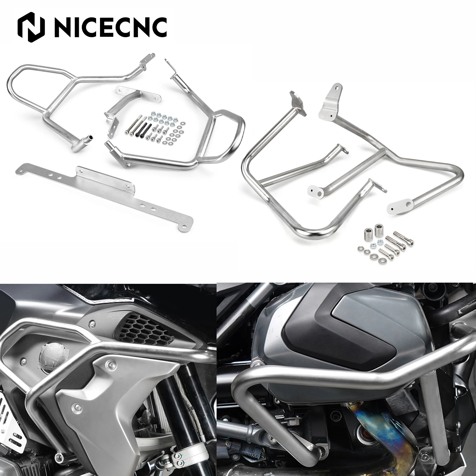 

For BMW R1250GS R 1250 GS 2019-2024 2023 2022 Motorcycle Upper Crash Bar Engine Guards For BMW R1250GS Falling Protection