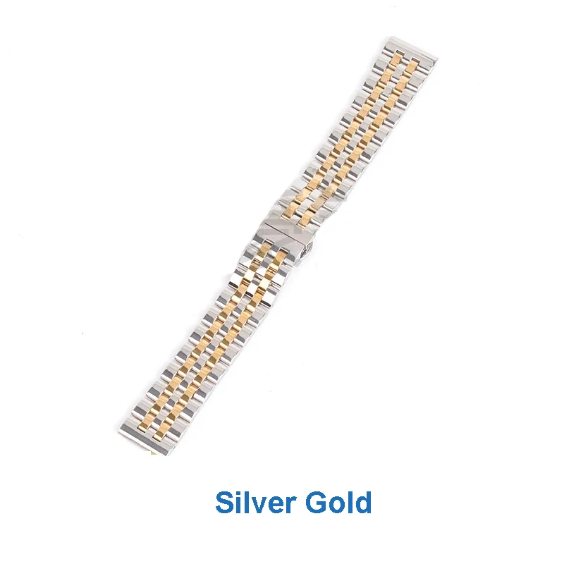 Robustes Uhrenarmband aus Edelstahl, 10–24 mm Breite, Ersatzarmband für Herren- und Damenuhren, Uhrenzubehör 6019. # – Detail 5