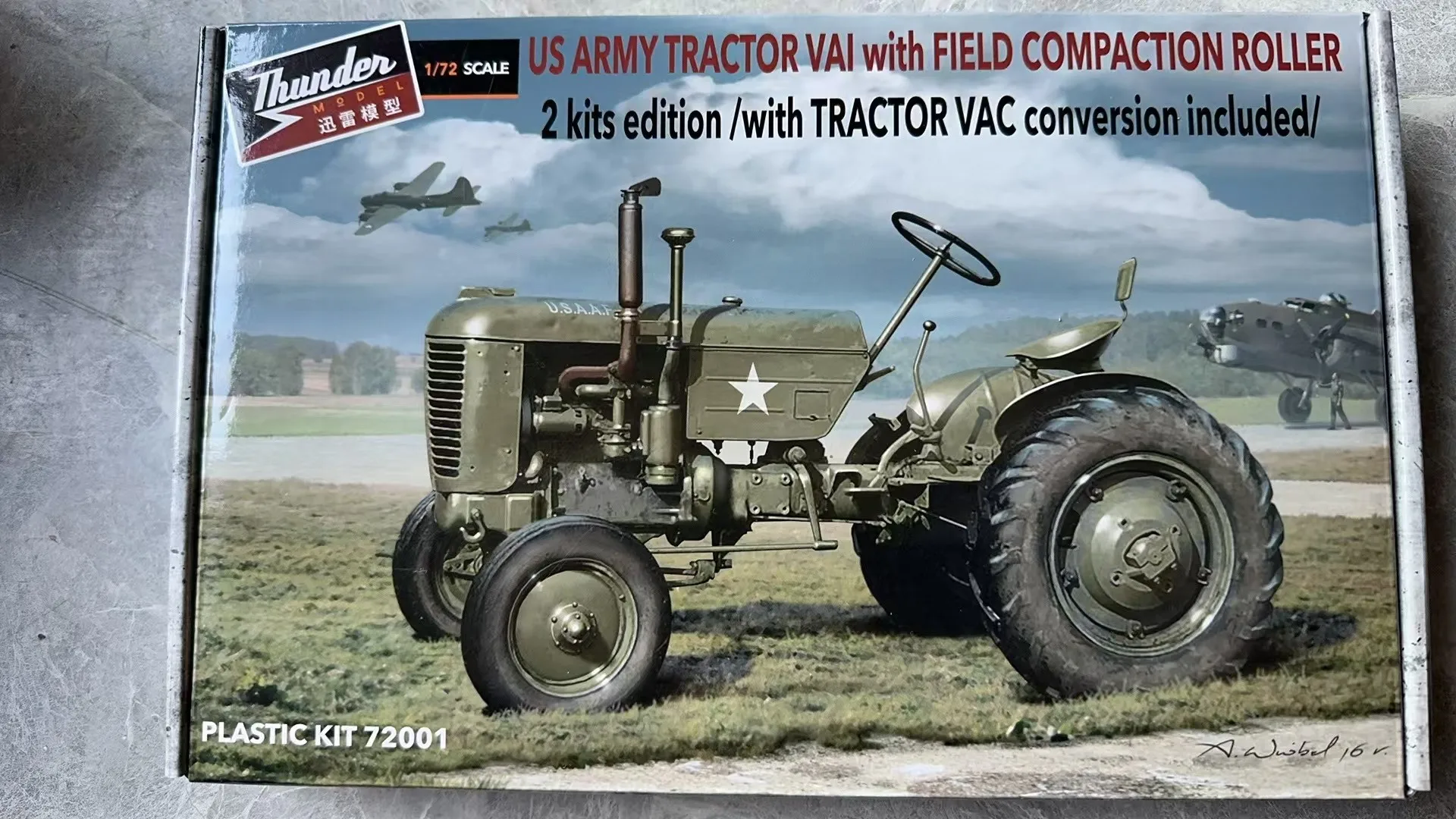 Thunder รุ่น TM72001 1/72 US Army Case Tractor 2 ในกล่อง