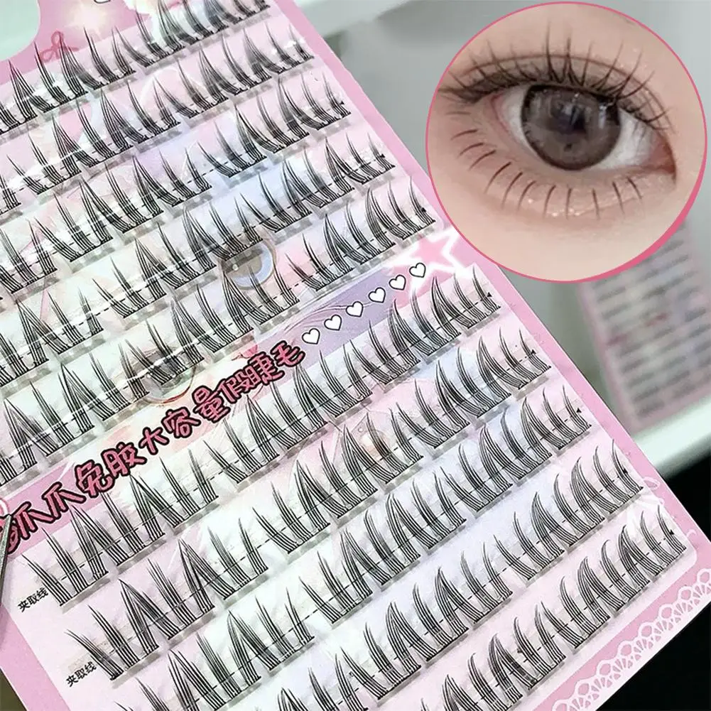 Faux-cils naturels sans colle, grappe unique, sensation Dense, capacité de maquillage pour les yeux, outil, grand N3G6
