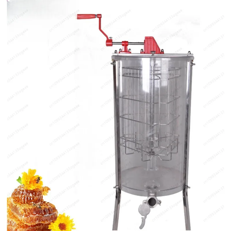 

Transparent Acrylic Honey Extractor, 3 Frame Manual Centrifuge, Beekeeping Equipment, eQuipment Tool